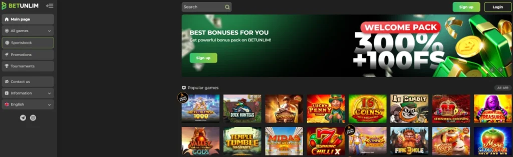 betunlim casino bonus
