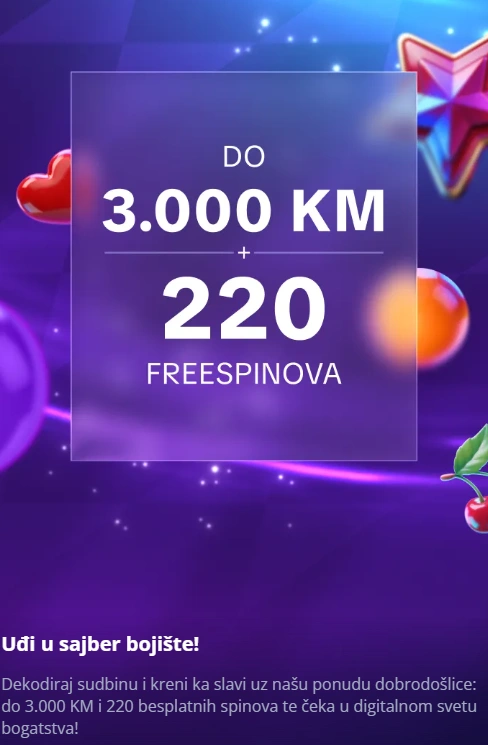 Mrbit mrbit bonus do 3.000KM + 220 free spinova