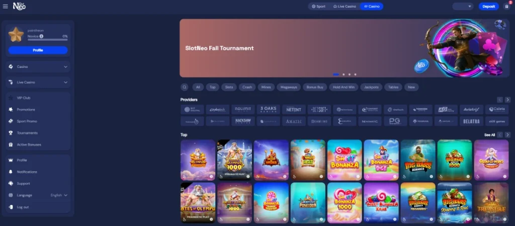 slotneo casino bonus