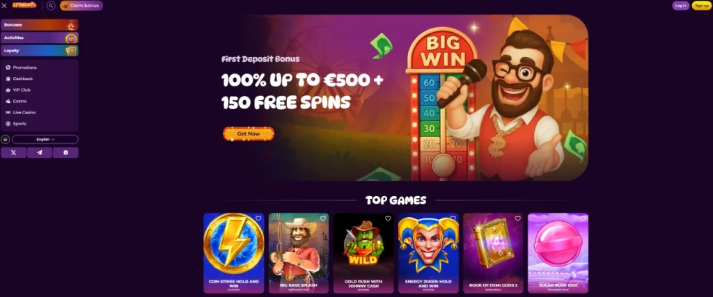 Spinania spinania bonus dobrodoslice